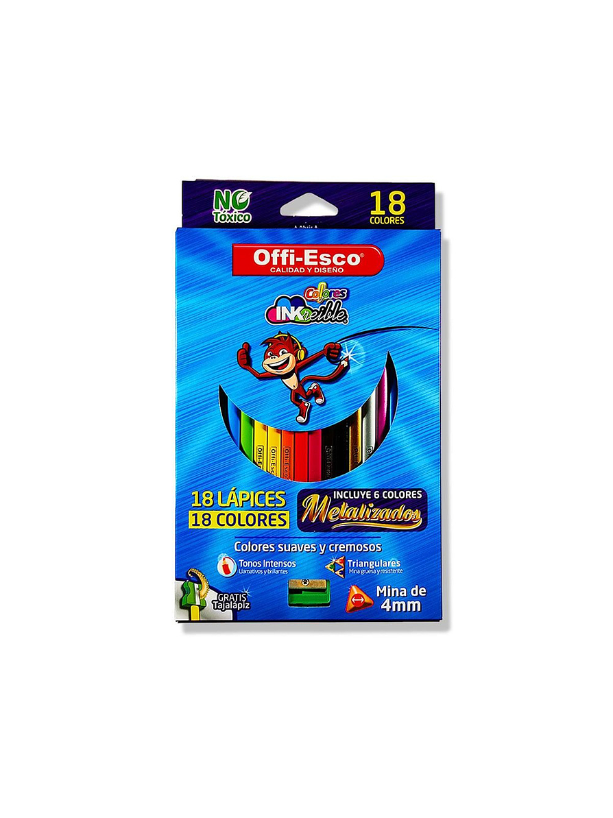 Colores Offi-Esco Unipunta X 18 Unidades  1