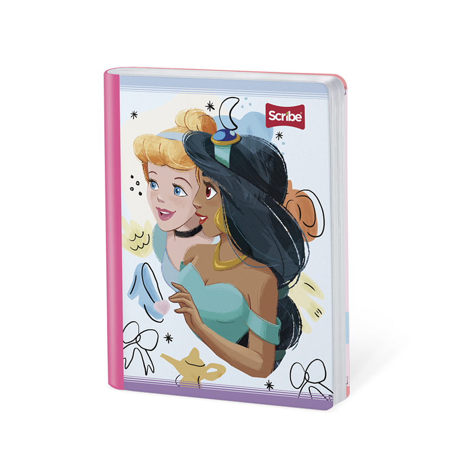 Cuaderno Cosido Princesas 100 Hojas Cuadros 3