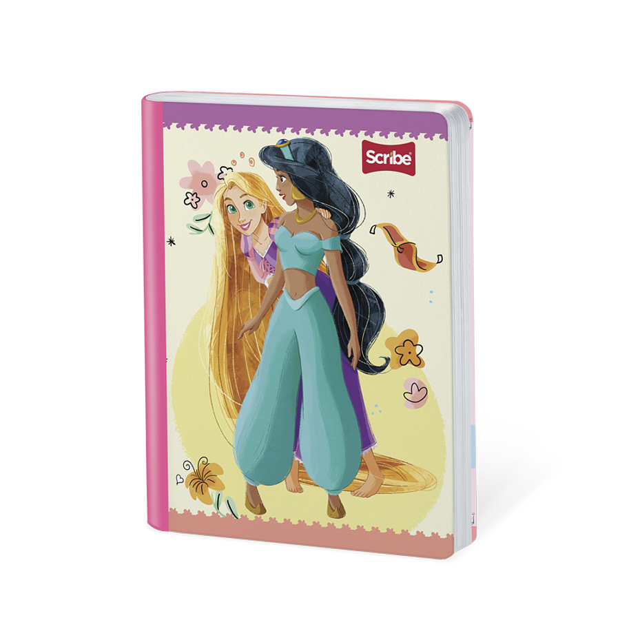 Cuaderno Cosido Princesas 100 Hojas Cuadros 4