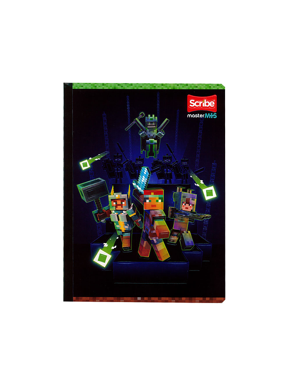 Cuaderno Cosido Minecraft 50 Hojas Cuadros  3