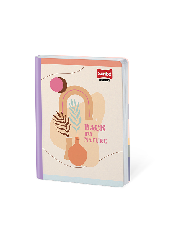 Cuaderno Cosido Master Femenino 50 Hojas Cuadros 2