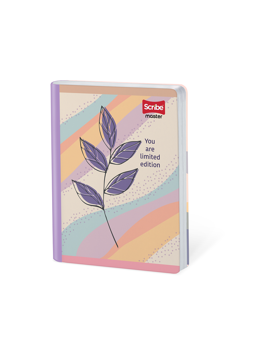 Cuaderno Cosido Master Femenino 50 Hojas Cuadros 4