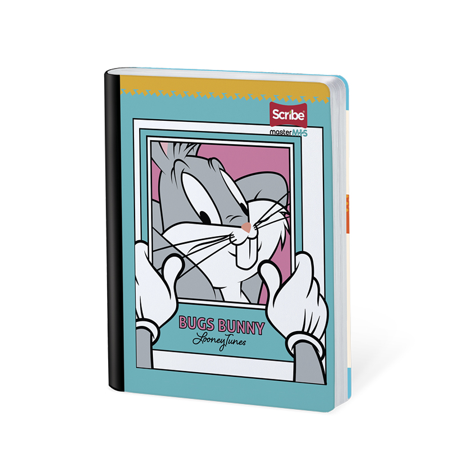 Cuaderno Cosido Looney Tunes Cuadros 50 Hojas  1