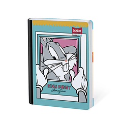 Cuaderno Cosido Looney Tunes Cuadros 50 Hojas 