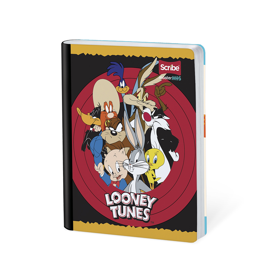 Cuaderno Cosido Looney Tunes Cuadros 50 Hojas  2