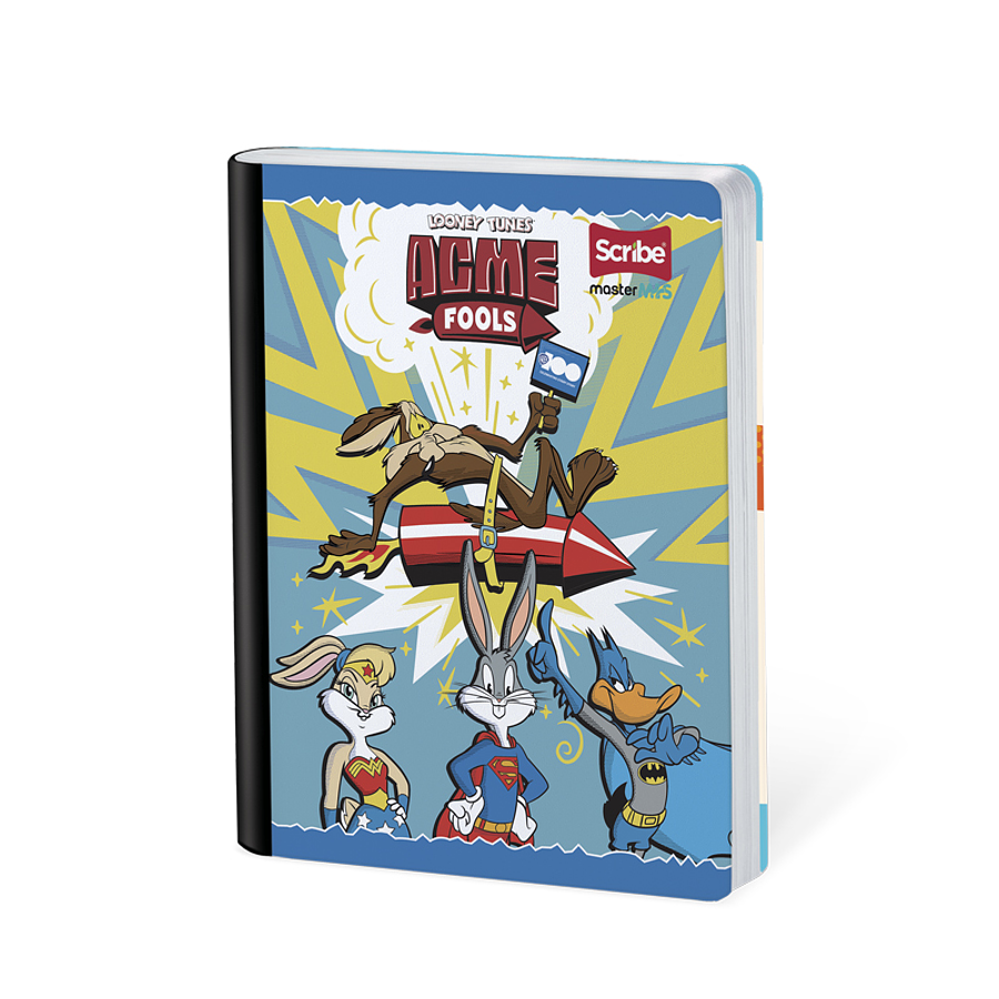 Cuaderno Cosido Looney Tunes Cuadros 50 Hojas  4