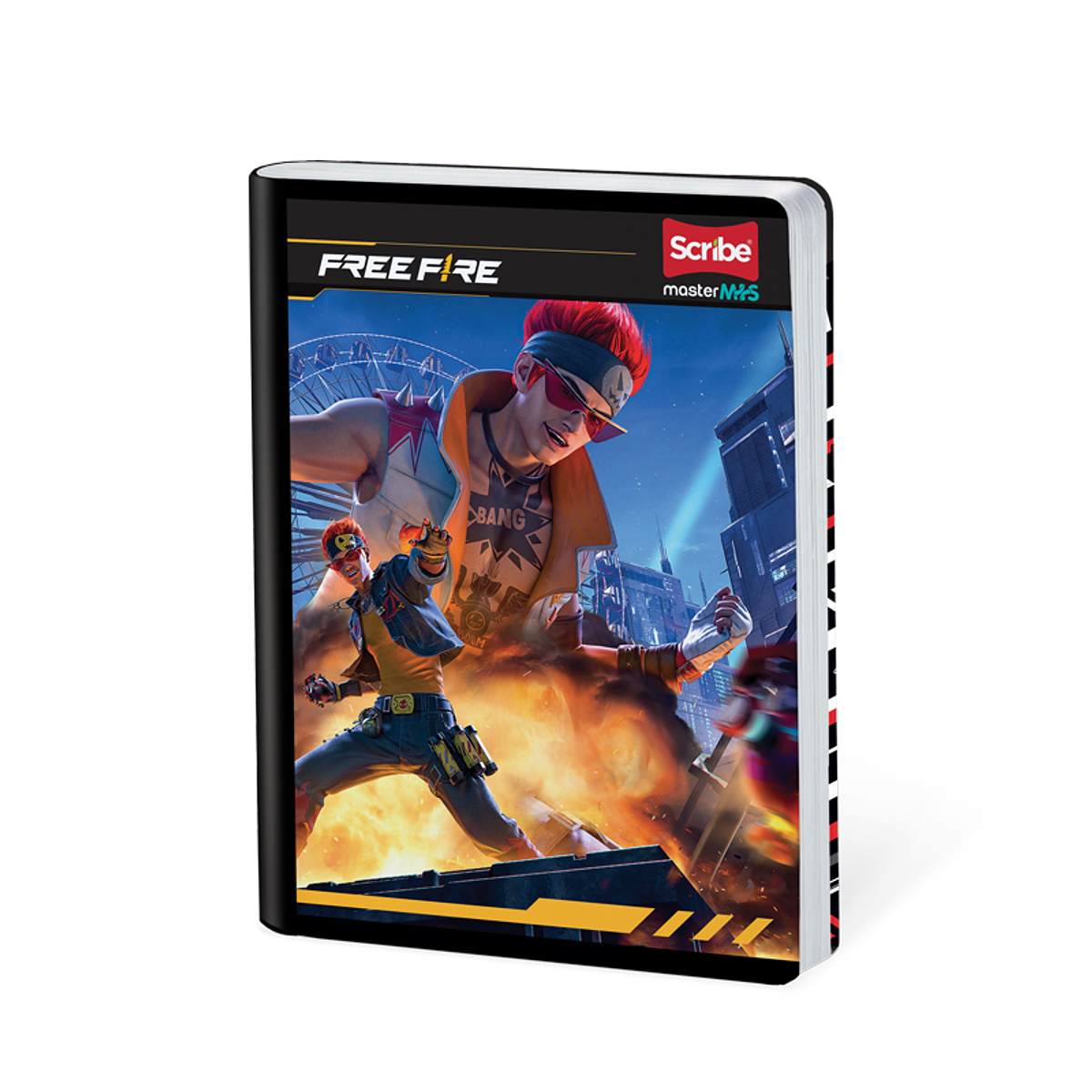 Cuaderno Cosido Free Fire 100 Hojas Cuadros