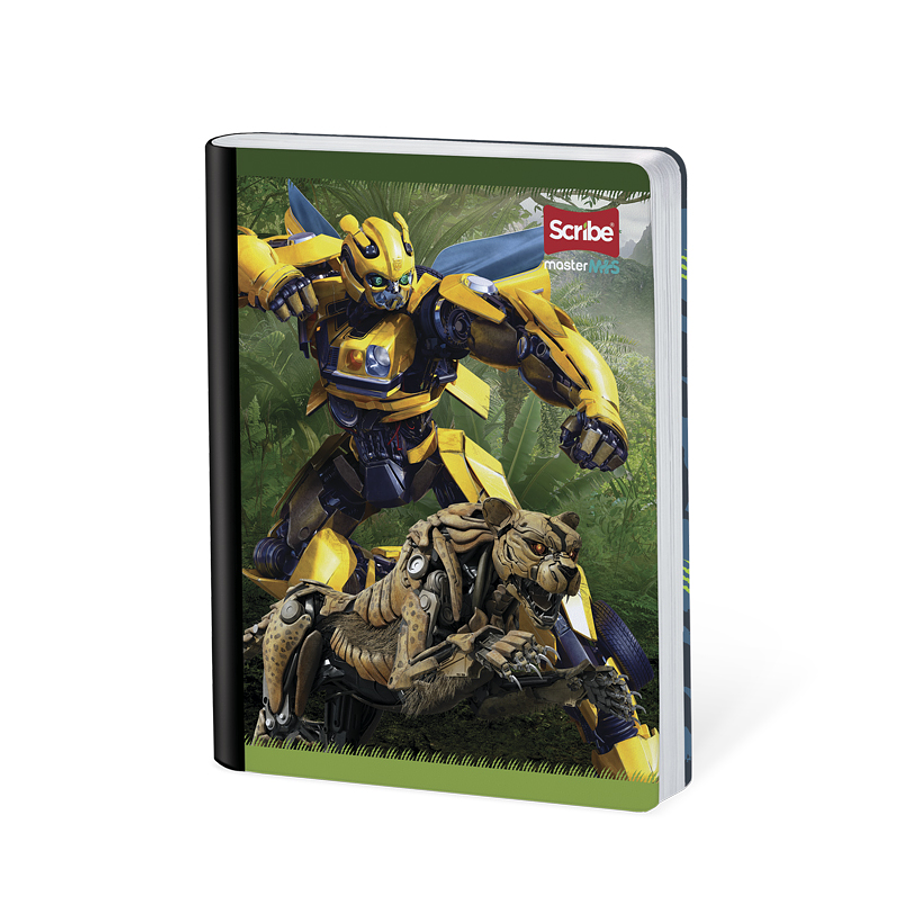 Cuaderno Cosido Transformers 50 Hojas Cuadros 1