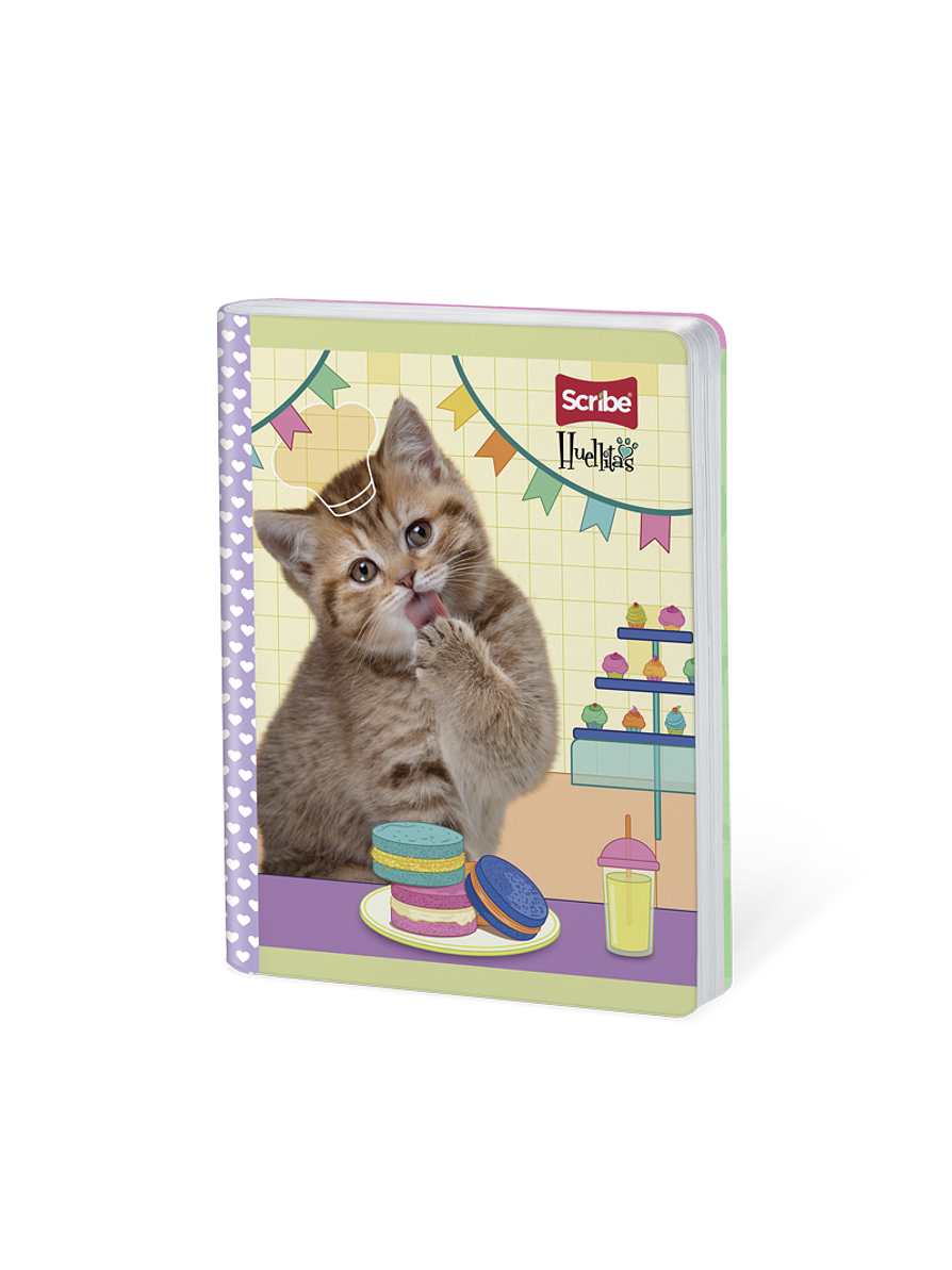 Cuaderno Cosido Huellitas 50 Hojas Cuadros 2