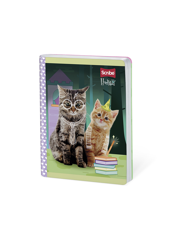 Cuaderno Cosido Huellitas 50 Hojas Cuadros 3