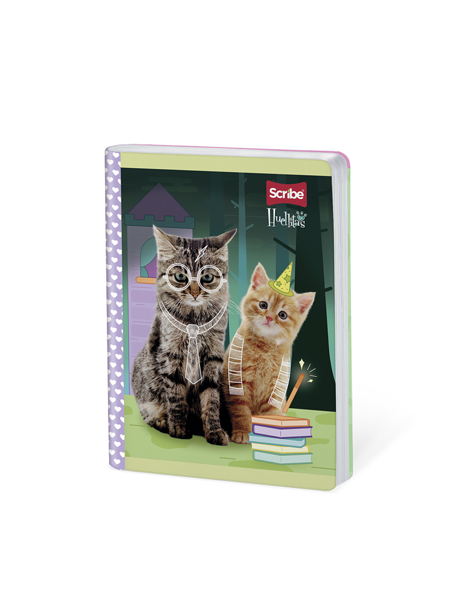 Cuaderno Cosido Huellitas 50 Hojas Cuadros 3