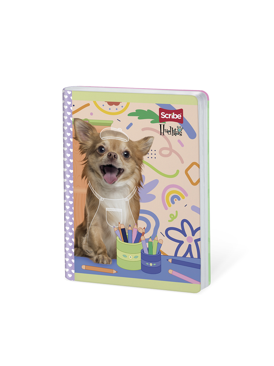 Cuaderno Cosido Huellitas 50 Hojas Cuadros 4