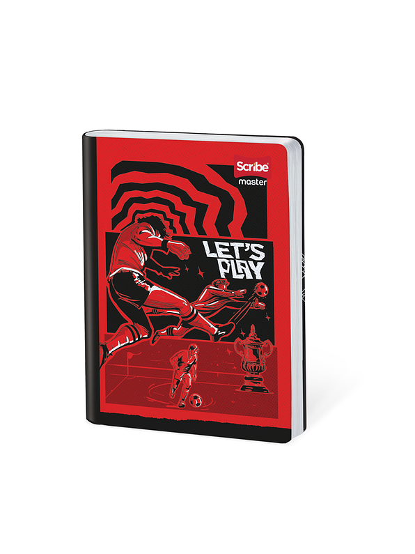 Cuaderno Cosido Master Masculino 50 Hojas Cuadros 3