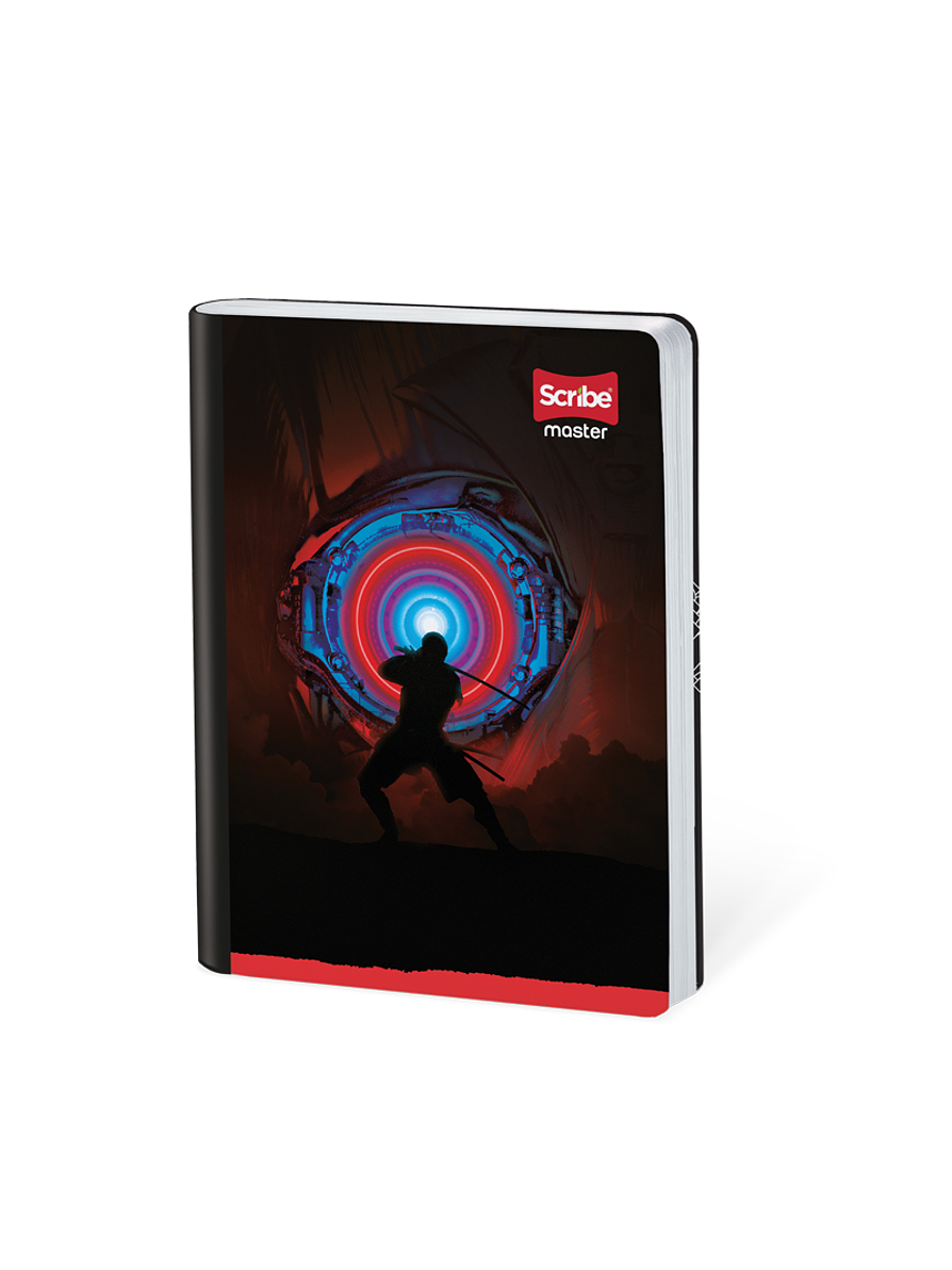 Cuaderno Cosido Master Masculino 50 Hojas Cuadros 4