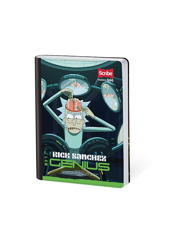 Cuaderno Cosido Rick And Morty 50 Hojas Líneas 4