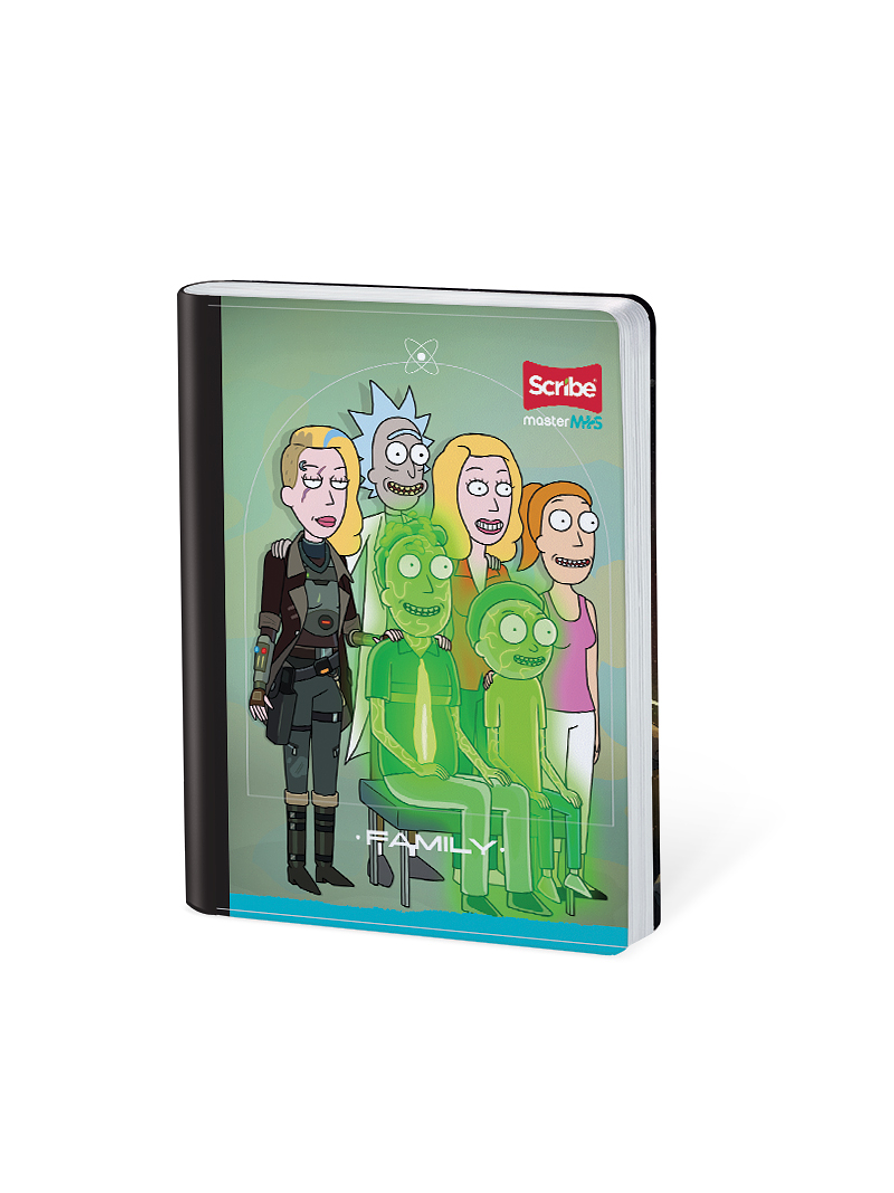 Cuaderno Cosido Rick And Morty 50 Hojas Líneas 1