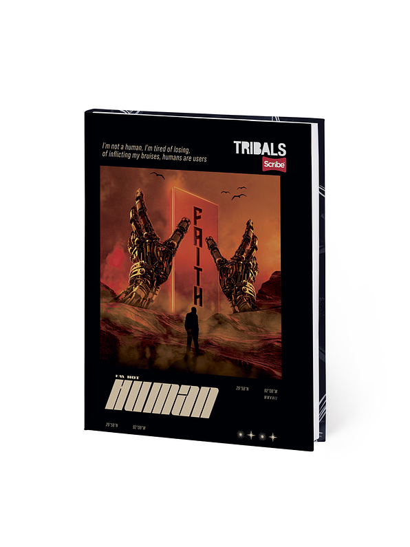 Cuaderno Pasta Dura Tribals 90 Hojas Cuadros 1