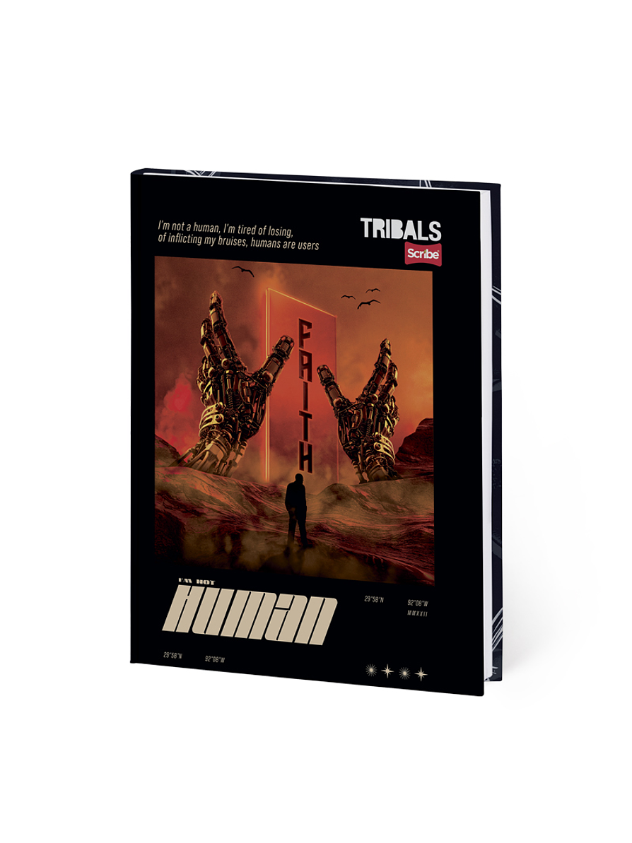 Cuaderno Pasta Dura Tribals 90 Hojas Cuadros 1