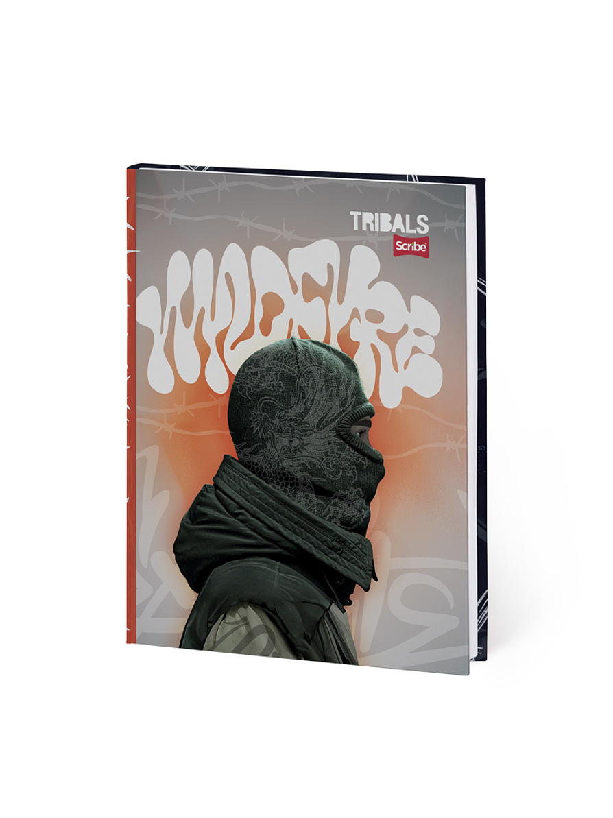 Cuaderno Pasta Dura Tribals 90 Hojas Cuadros 2