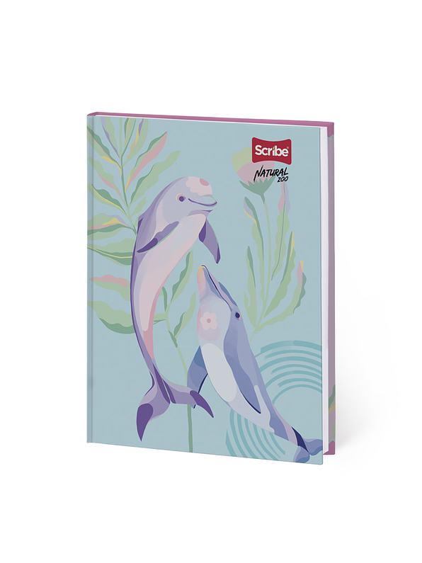 Cuaderno Pasta Dura Natural Zoo 90 Hojas Cuadros 3