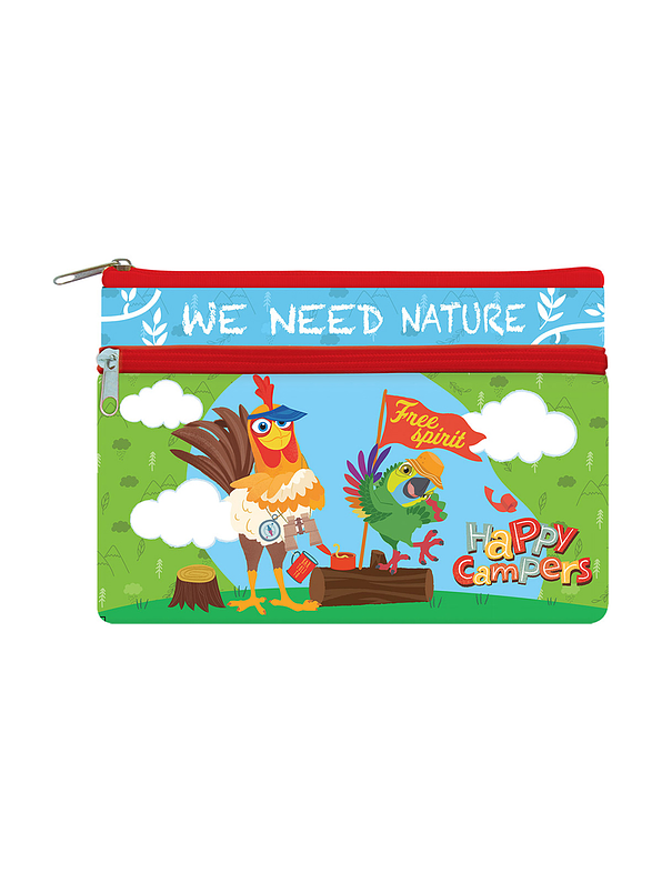 Cartuchera Primavera 2 Bolsillos Personajes Niño  7