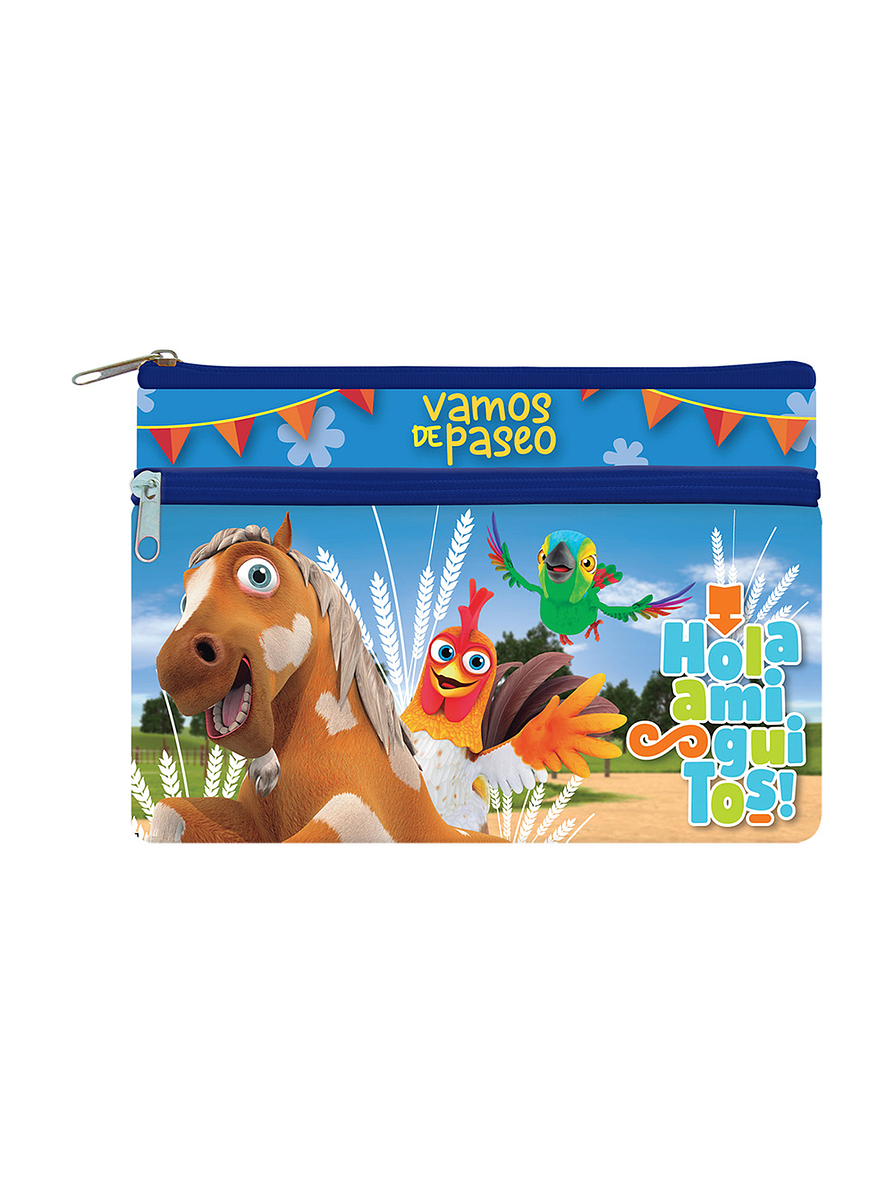 Cartuchera Primavera 2 Bolsillos Personajes Niño  18