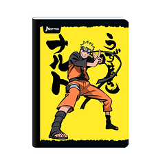 Cuaderno Cosido Naruto 100 Hojas Cuadros