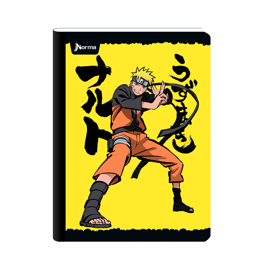 Cuaderno Cosido Naruto 100 Hojas Cuadros 1