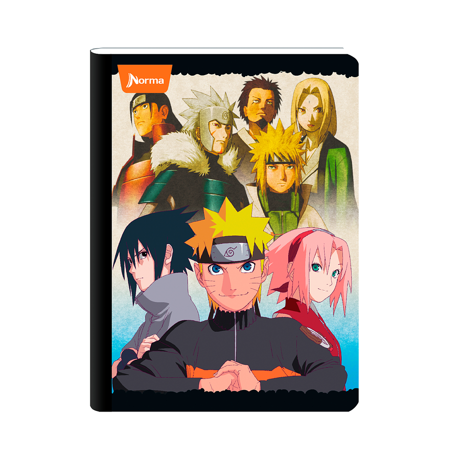 Cuaderno Cosido Naruto 100 Hojas Cuadros 6