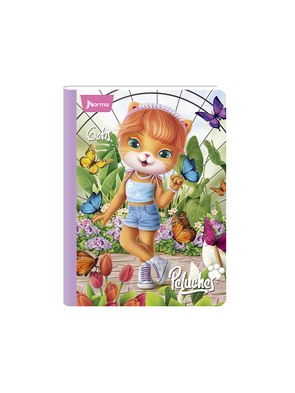 Cuaderno Cosido Norma Peluches 100 Hojas Cuadros  1
