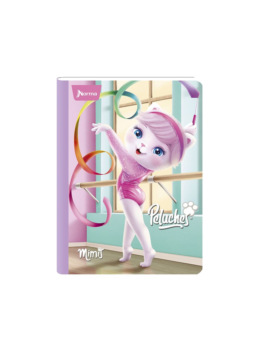 Cuaderno Cosido Norma Peluches 100 Hojas Cuadros  5