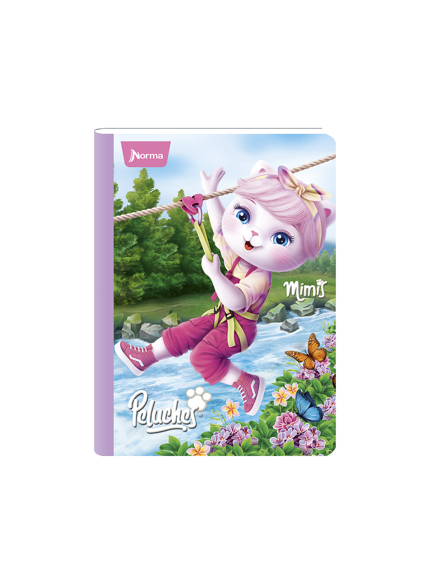 Cuaderno Cosido Norma Peluches 100 Hojas Cuadros  6