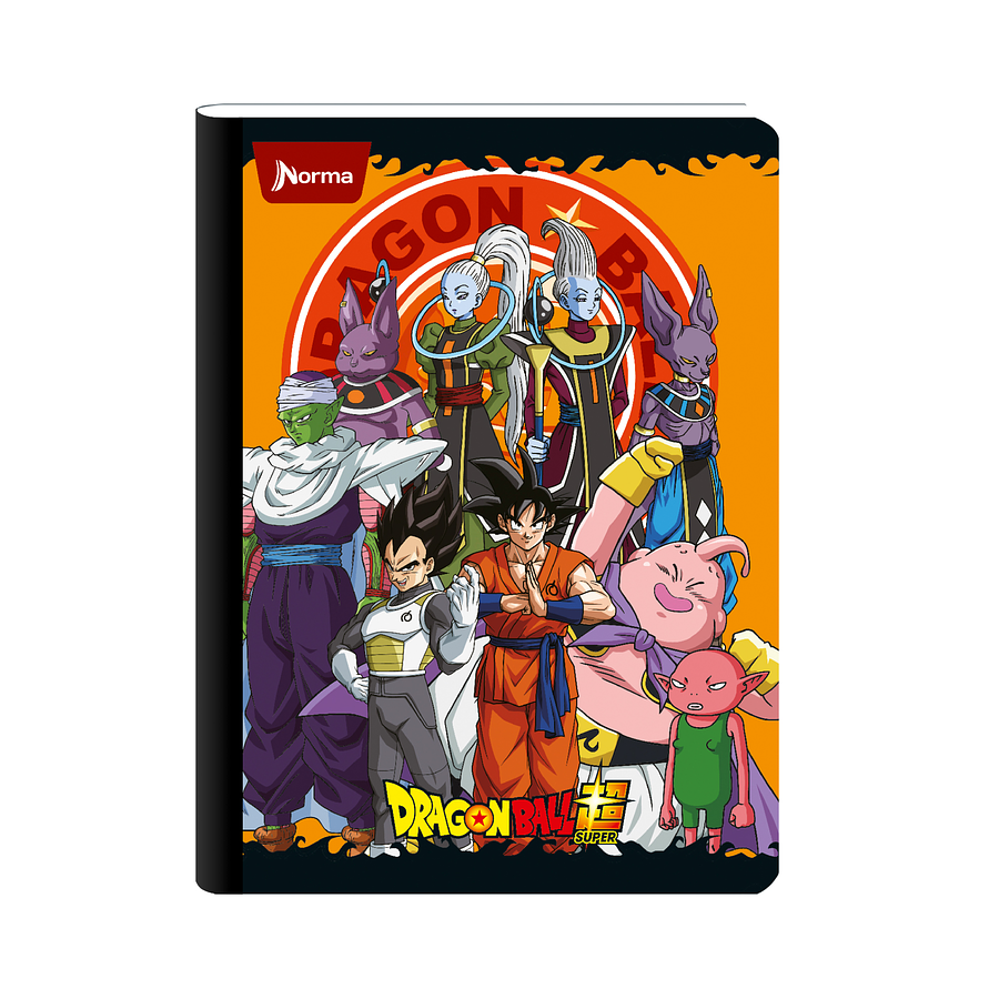 Cuaderno Cosido Norma Dragon Ball Z 100 Hojas Cuadros  6