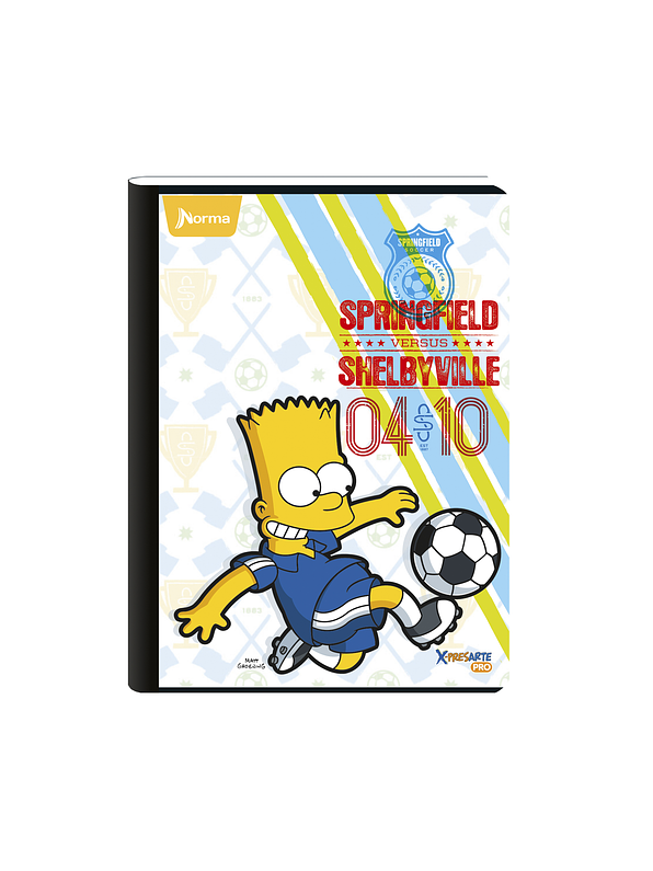 Cuaderno Cosido Pasta Dura The Simpsons 90 Hojas  1