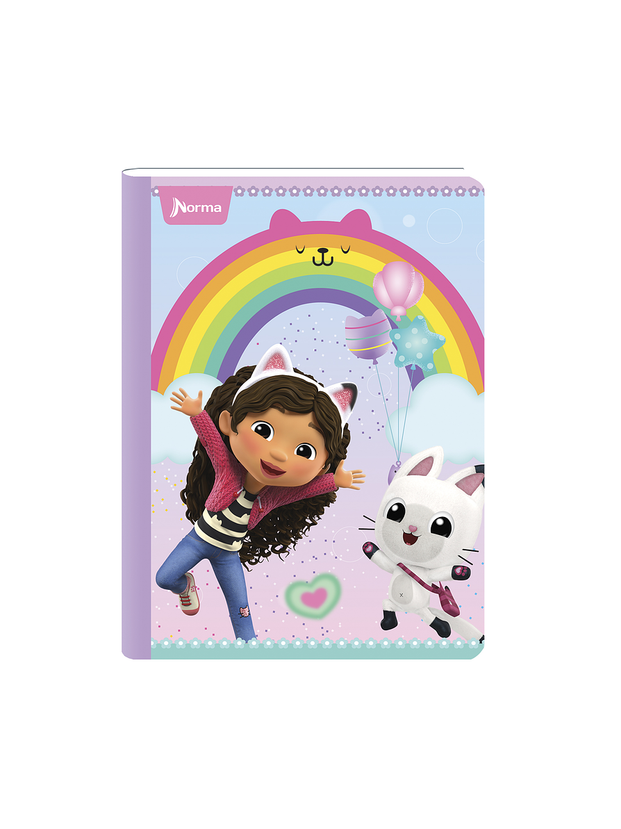 Cuaderno Cosido Gabby's DollHouse 50 Hojas Cuadros 1