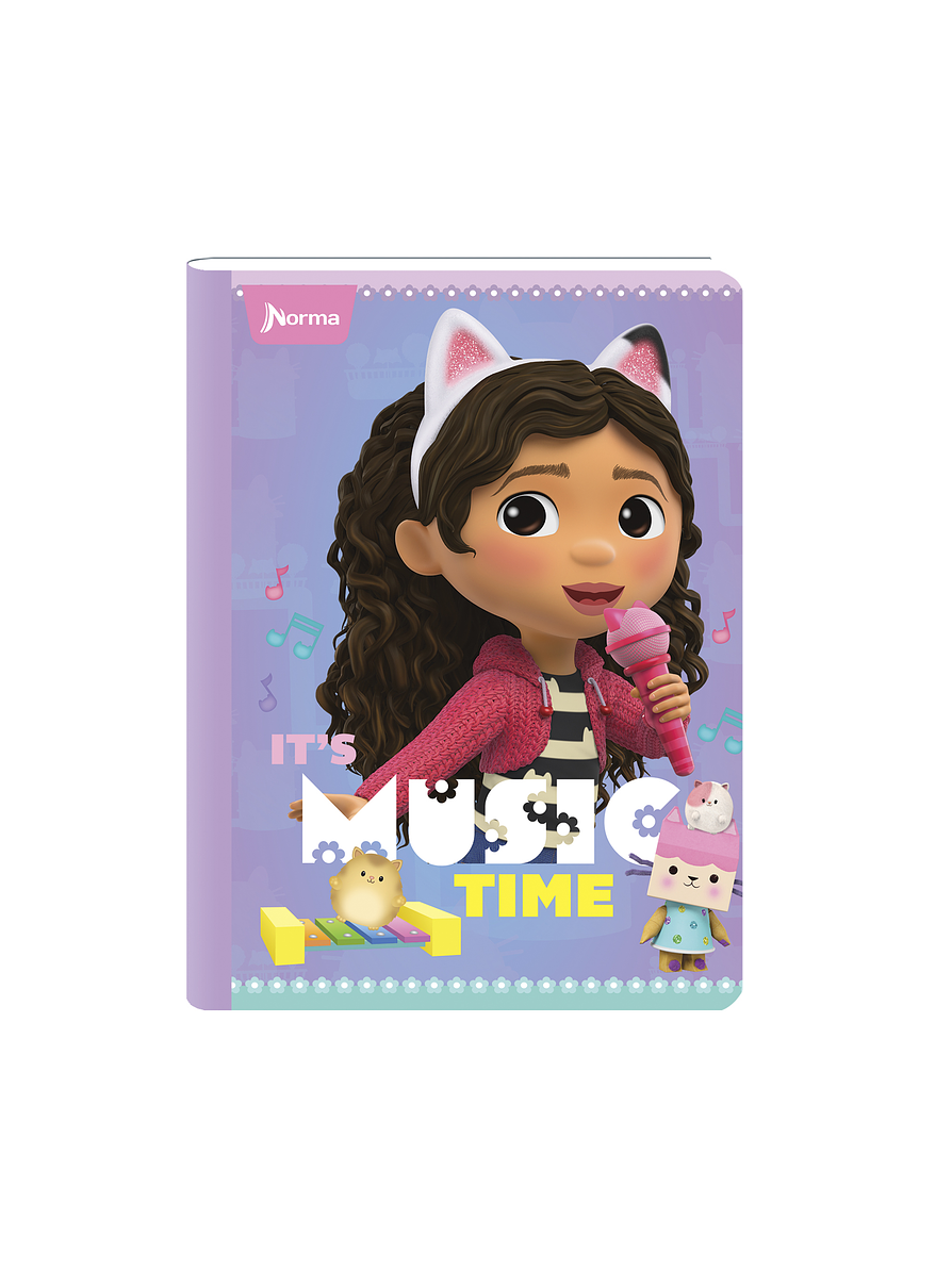 Cuaderno Cosido Gabby's DollHouse 50 Hojas Cuadros 4