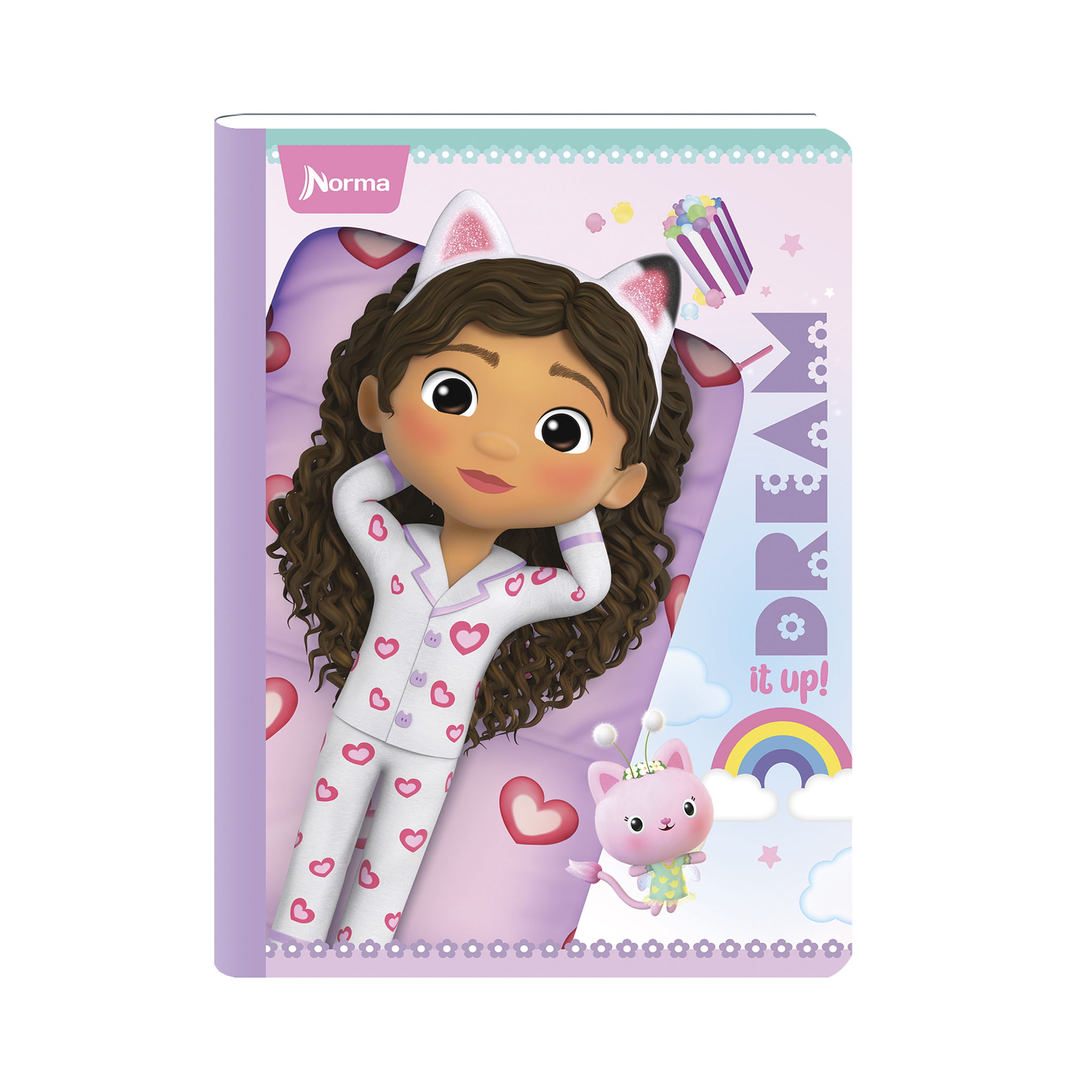 Cuaderno Cosido Gabby's DollHouse 50 Hojas Cuadros 5