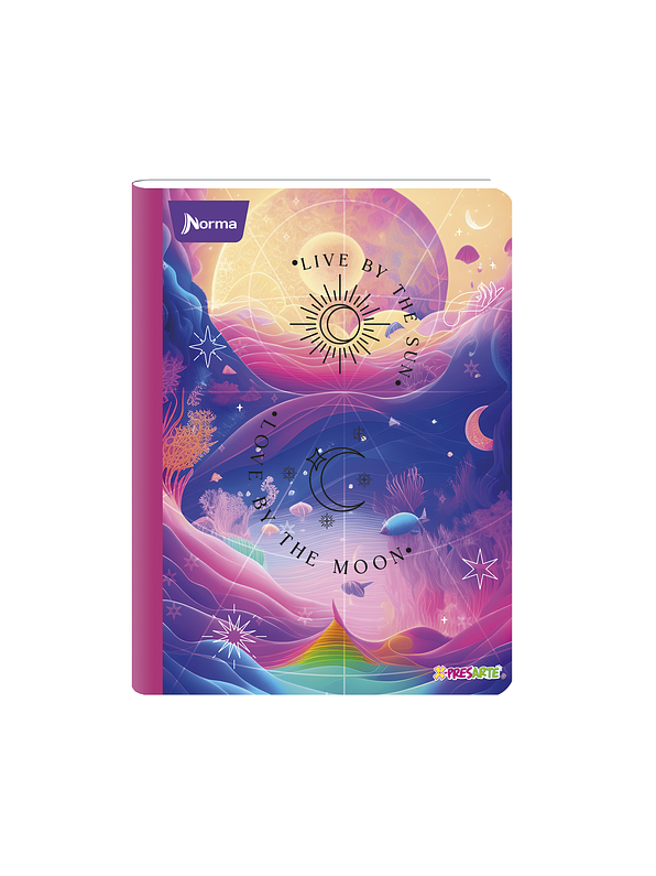 Cuaderno Cosido Pasta Dura X-Presarte 90 Hojas Cuadros Femenino 4