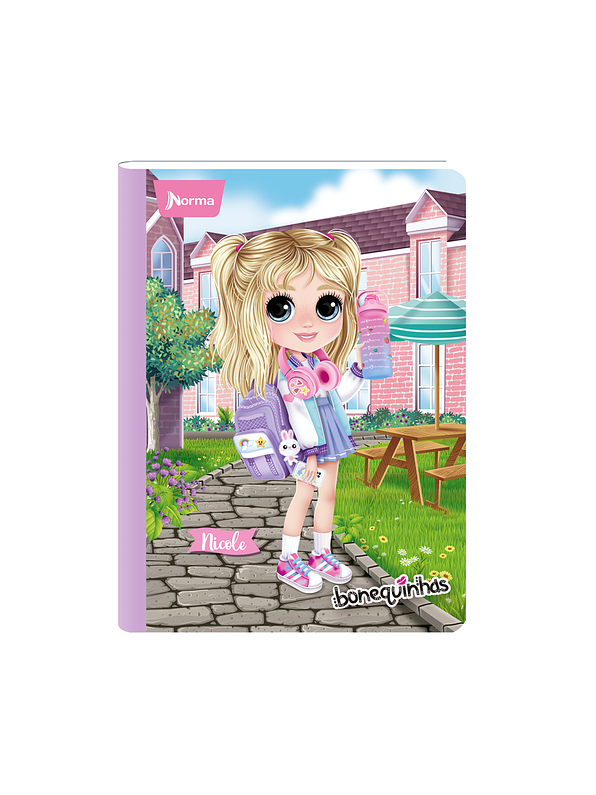 Cuaderno Cosido Bonequinhas 50 Hojas Líneas 1