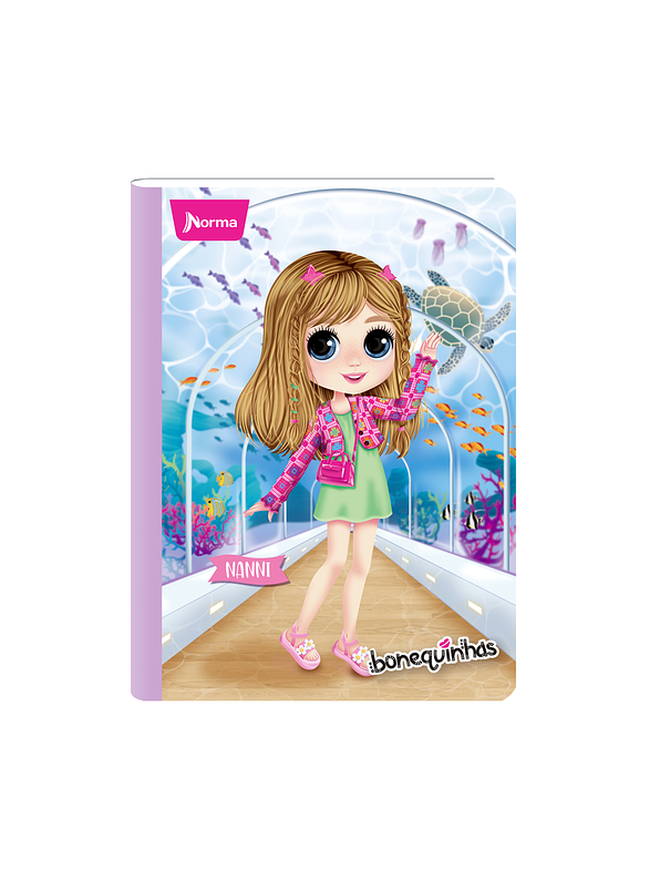 Cuaderno Cosido Bonequinhas 50 Hojas Líneas 2