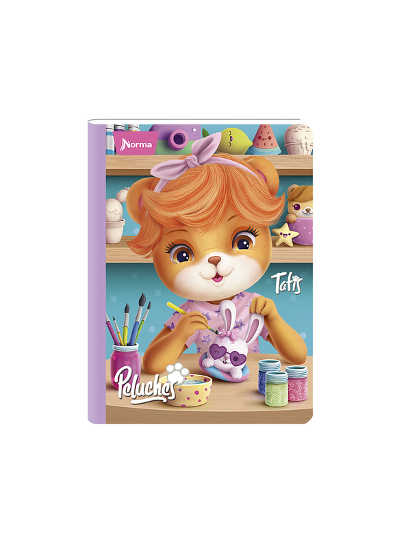 Cuaderno Cosido Peluches 50 Hojas Líneas 2