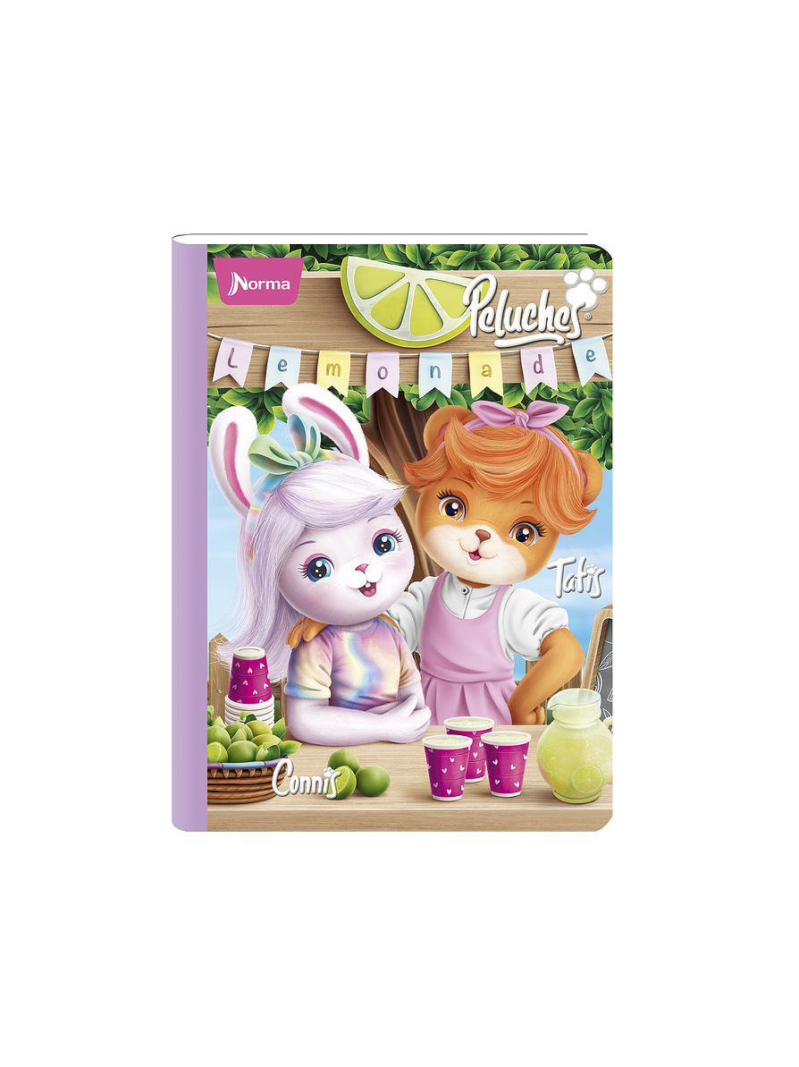 Cuaderno Cosido Peluches 50 Hojas Líneas 4