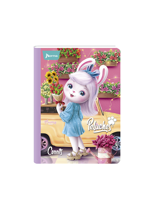Cuaderno Cosido Peluches 50 Hojas Líneas 5