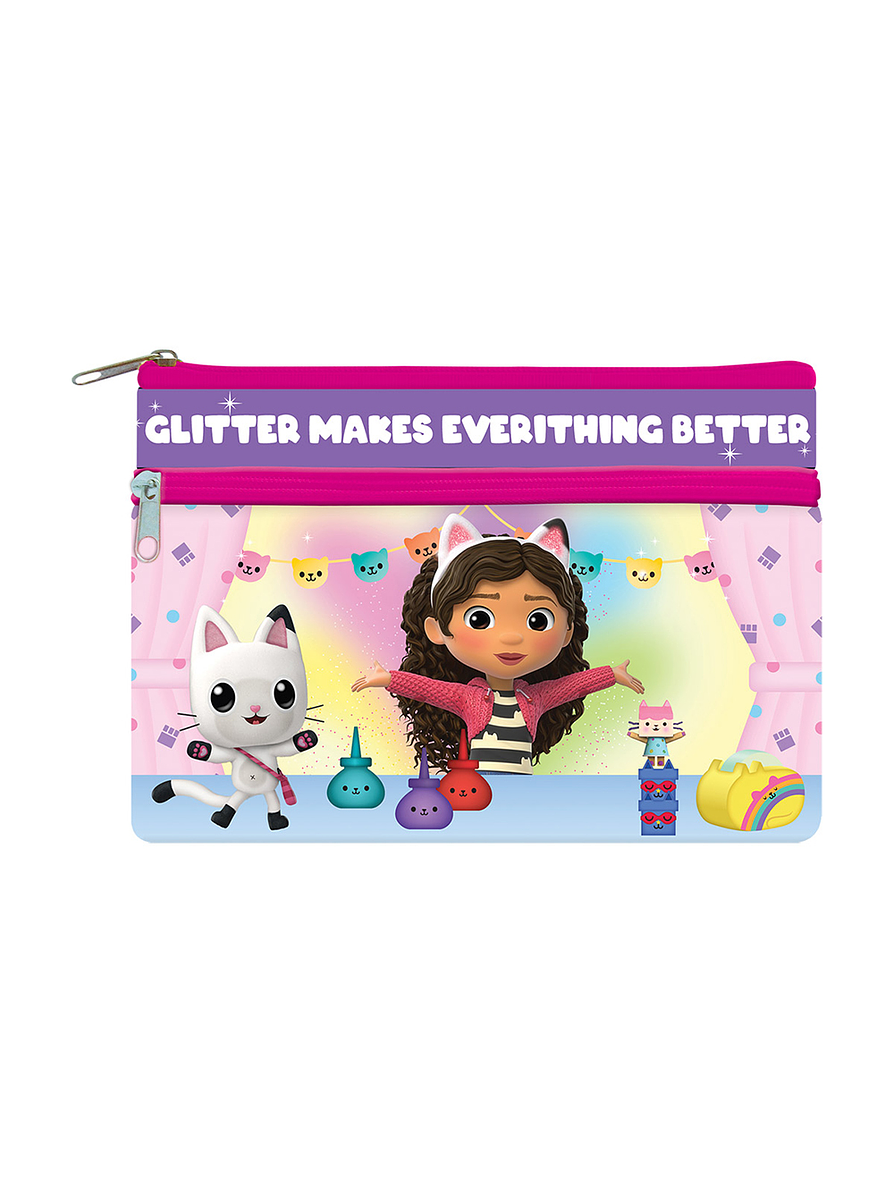 Cartuchera Primavera 2 bolsillos Personajes Niña 9