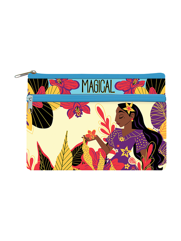 Cartuchera Primavera 2 bolsillos Personajes Niña 17