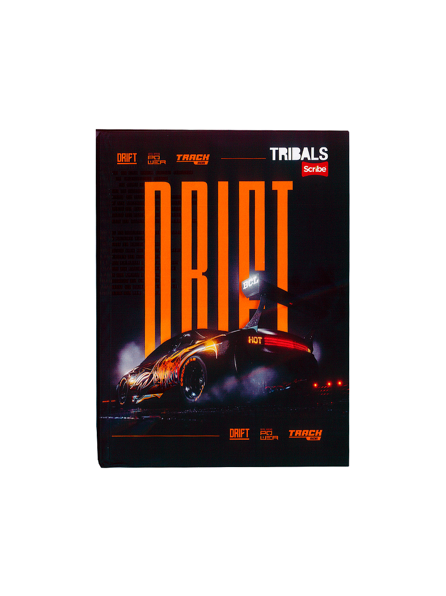 Cuaderno Pasta Dura Tribals 90 Hojas Cuadros 3