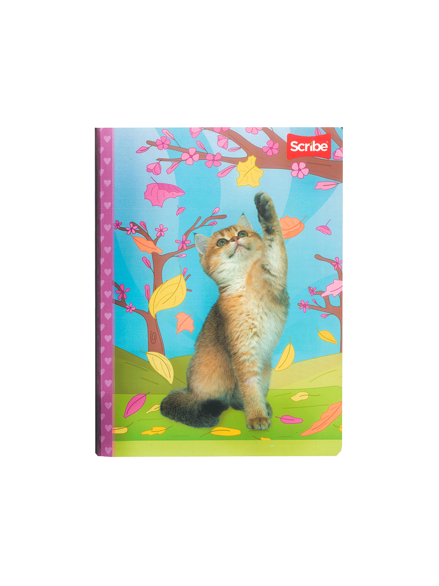 Cuaderno Cosido Huellitas Líneas 100 Hojas 3