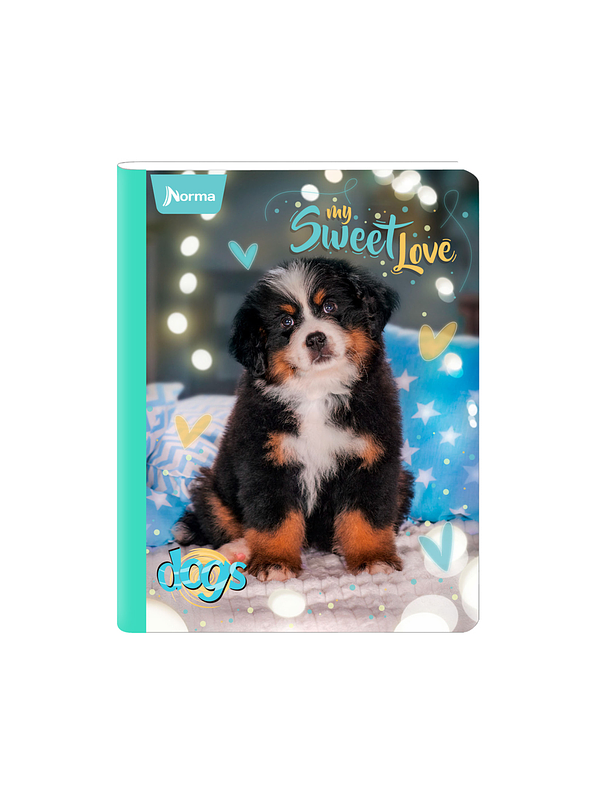 Cuaderno Cosido Norma Dogs 100 Hojas Lineas 3