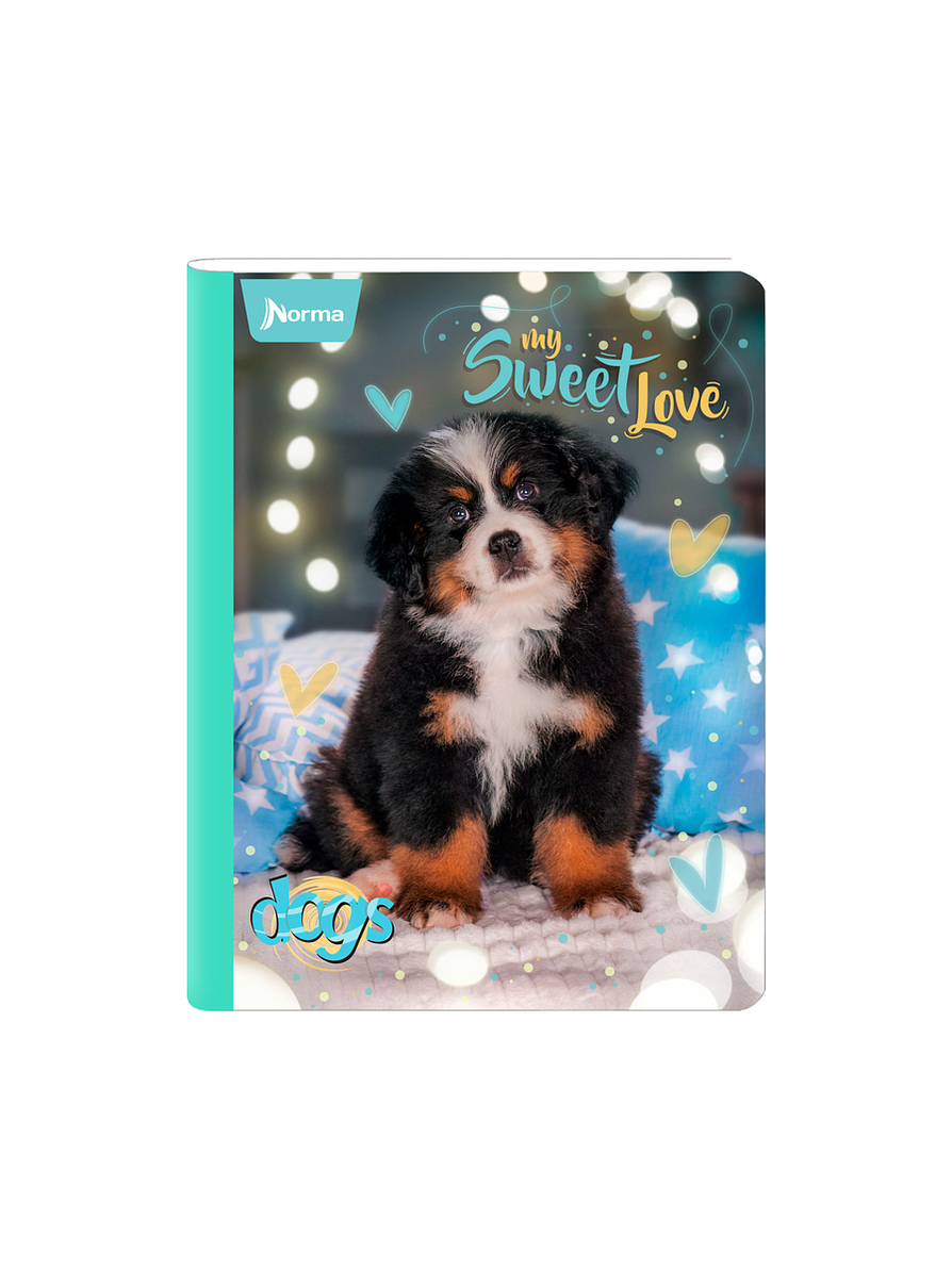 Cuaderno Cosido Norma Dogs 100 Hojas Lineas 3