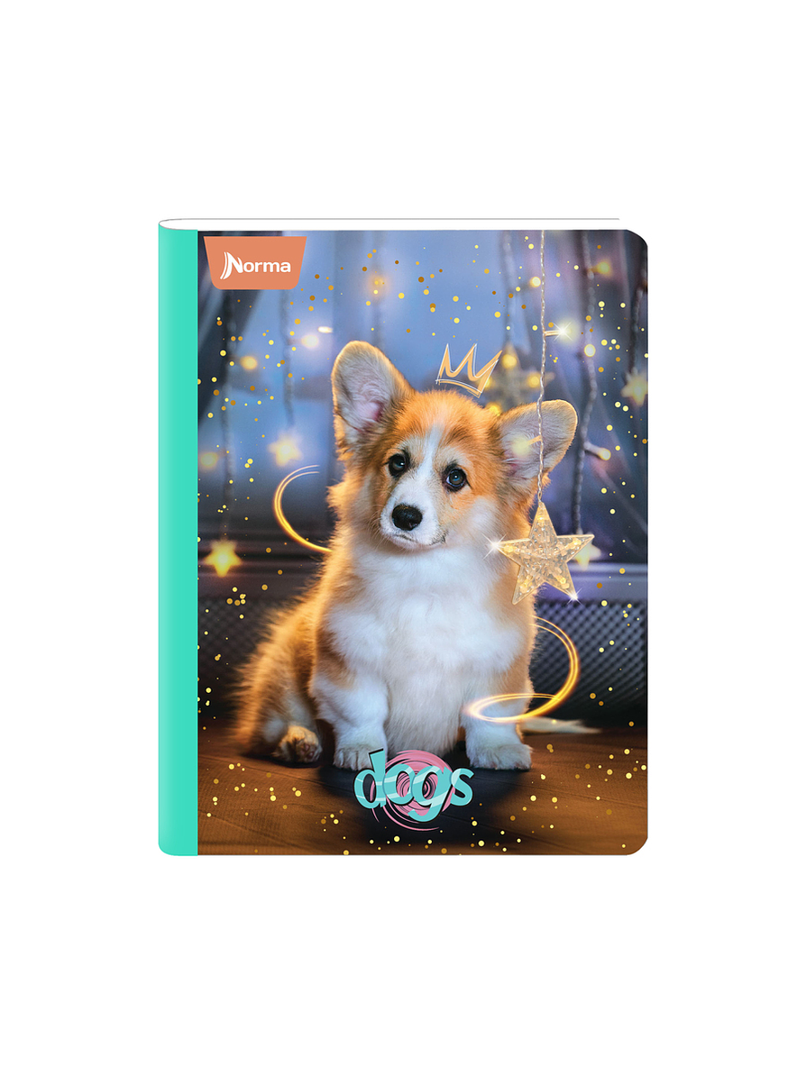 Cuaderno Cosido Norma Dogs 100 Hojas Lineas 5